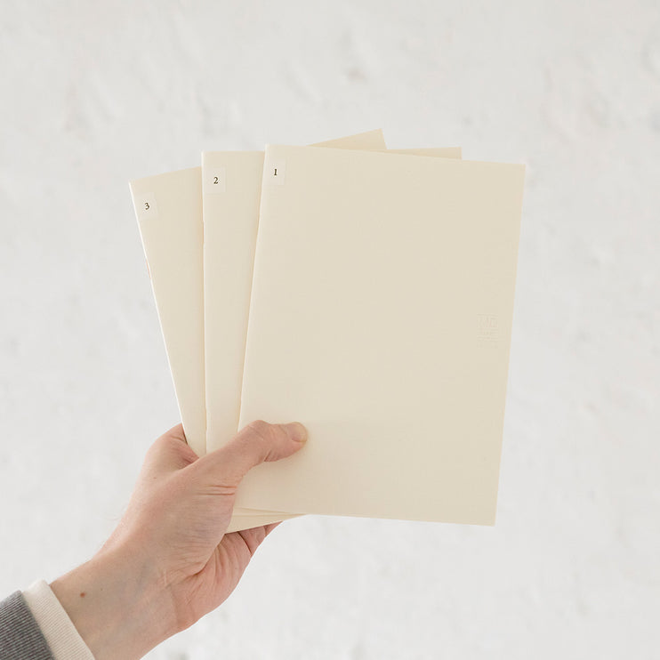 MD Notebook A5 Light - En Blanco - 3 piezas