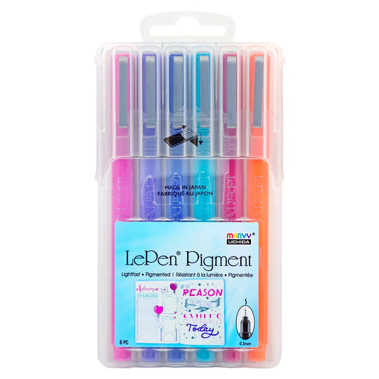 Le Pen Pigment - Set de 6 - Jewel Colors