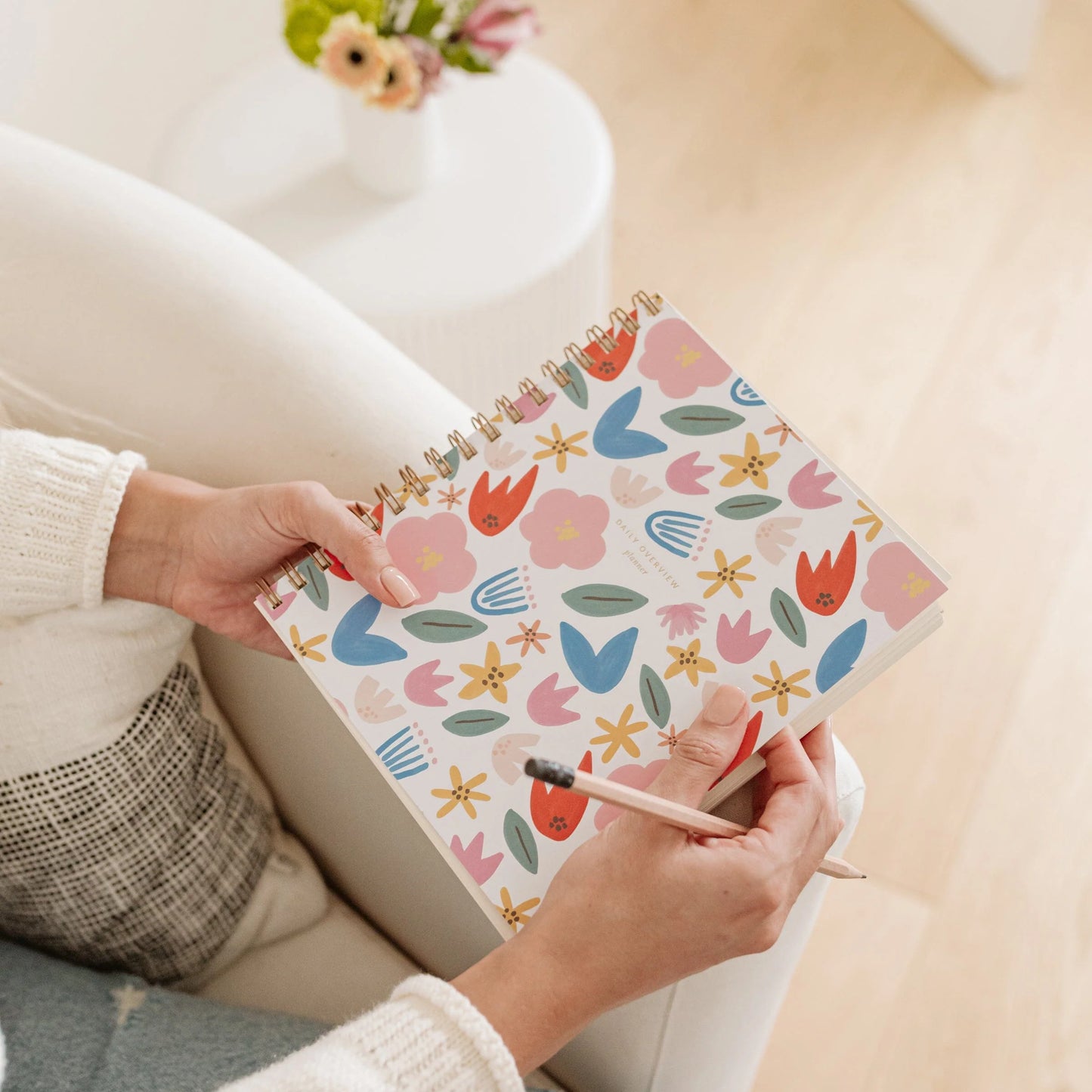 Daily Overview Planner - Floral