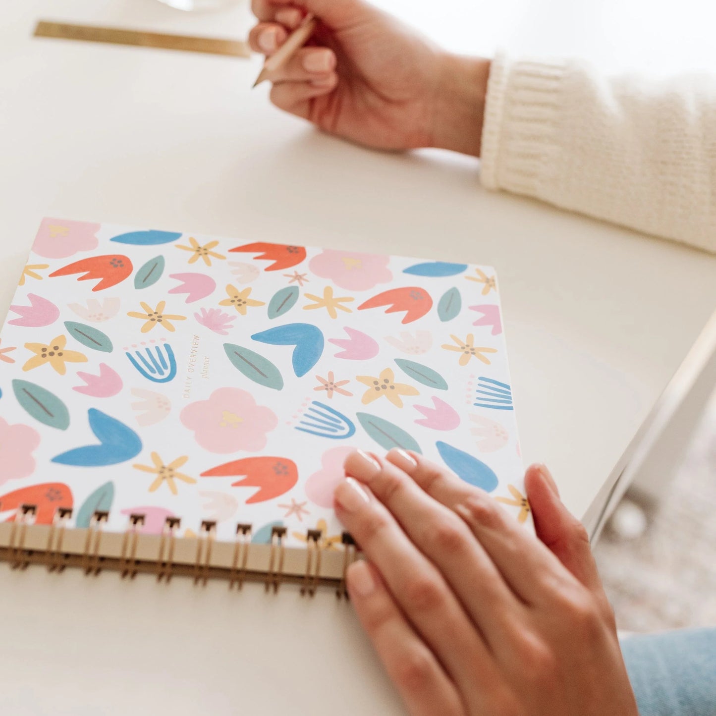 Daily Overview Planner - Floral