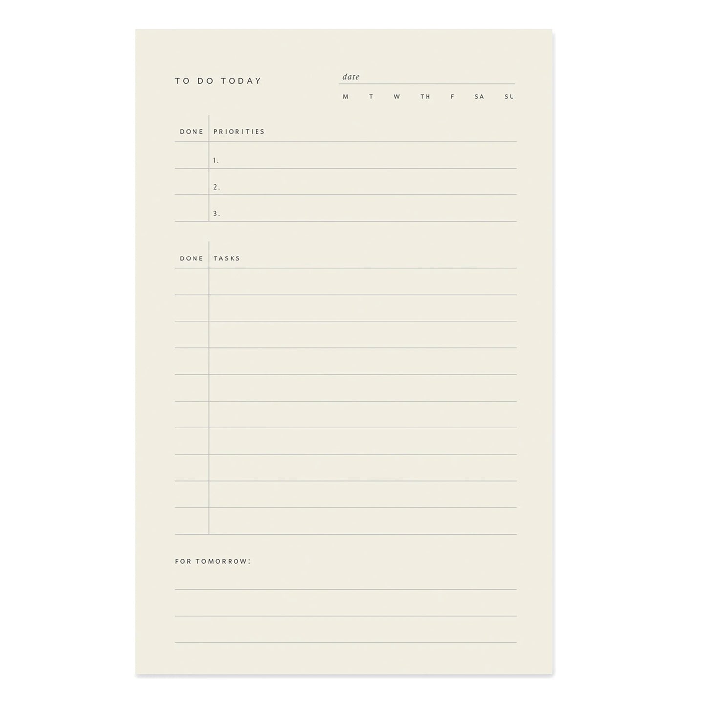 "To Do Today" Notepad - 50 hojas
