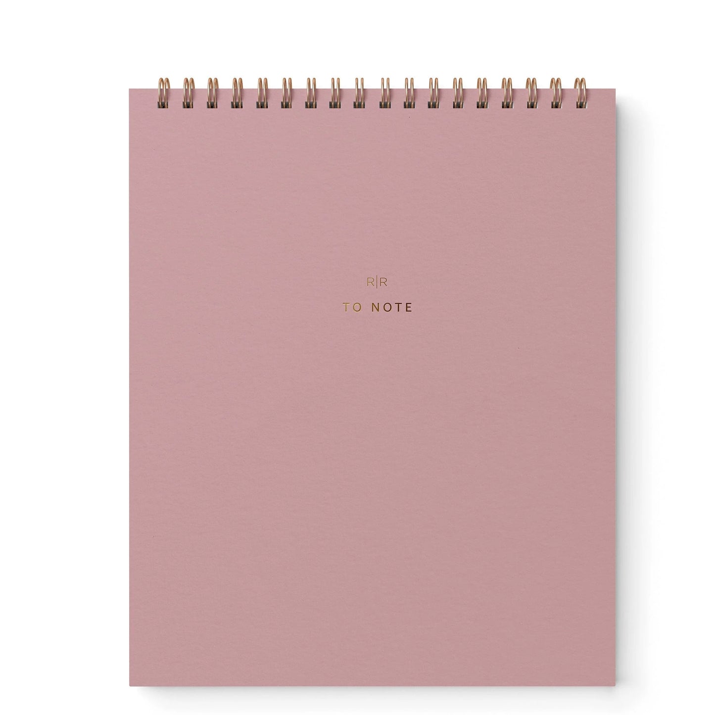 "To Note" Cuaderno Vertical de Líneas - Dusty Rose