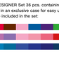 Designer Set - Pigment Decobrush - Set de 36