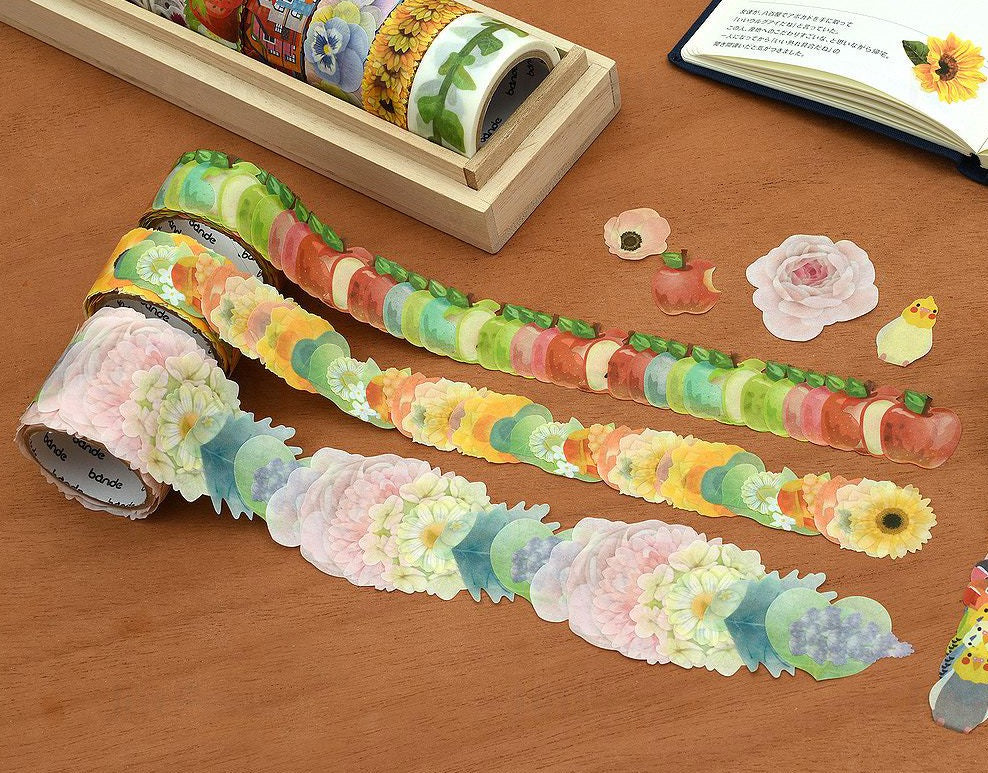 Washi Sticker Roll - Scabiosa Bouquet