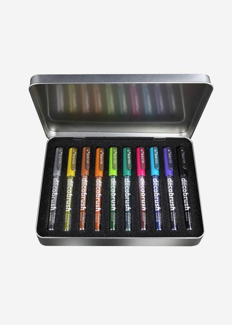 Deco Brush - Metálicos - Set de 10