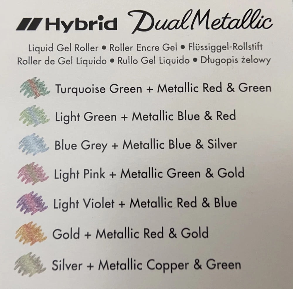 Lapiceros Hybrid Dual Metallic Glitter - (Unidad)
