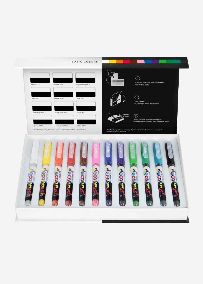 Pigment Decobrush - Set 12 - Basic