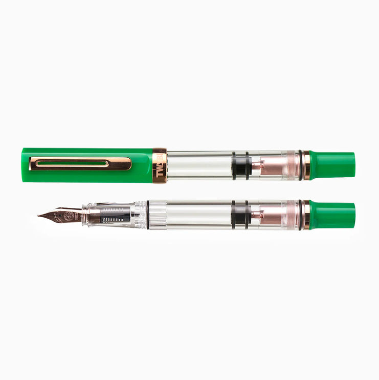 Set Pluma Fuente Eco T - Royal Jade Rose Gold Set with Ink