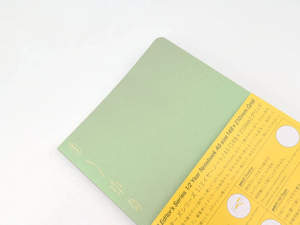 1/2 year notebook A5 - Cuadrícula - Aurora Green - ColorSwatch