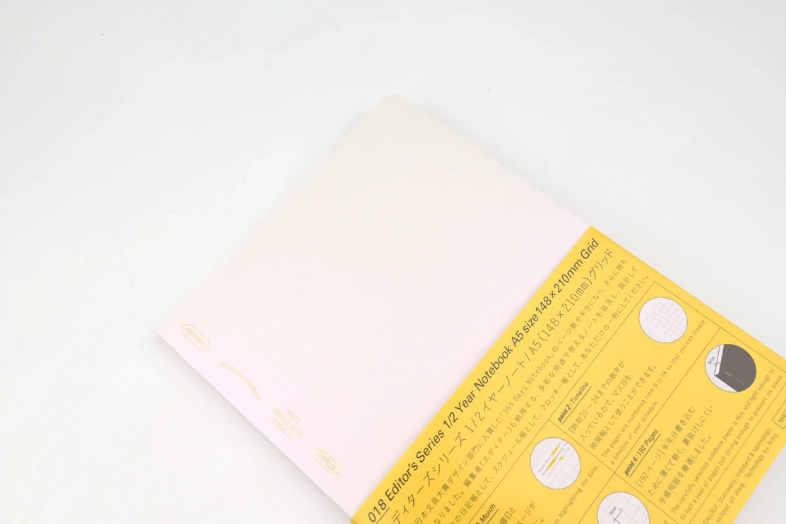 1/2 year notebook A5 - Cuadrícula - Aurora White - ColorSwatch