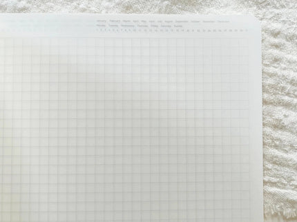 1/2 year notebook A5 - Cuadrícula - Cloud Gray - ColorSwatch