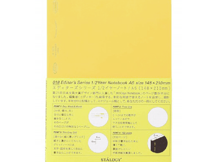 1/2 year notebook A5 Puntos - Amarillo - ColorSwatch