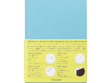 1/2 year notebook A5 Puntos - Celeste - ColorSwatch