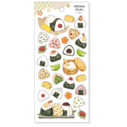 Iroha Stickers - Rice Ball