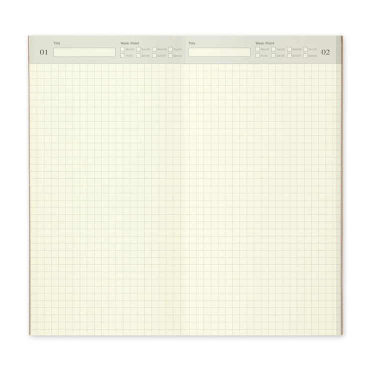 TRAVELER's notebook Refill - Regular Size - 005 Free Diary