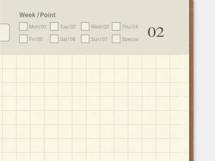 TRAVELER's notebook Refill - Regular Size - 005 Free Diary