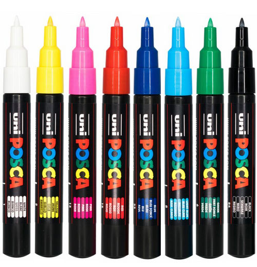 Set de 8 Posca PC-1M - Basic