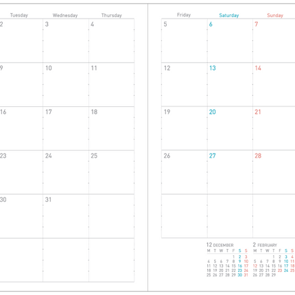 Sooofa B6 Diary 2024 - Lila