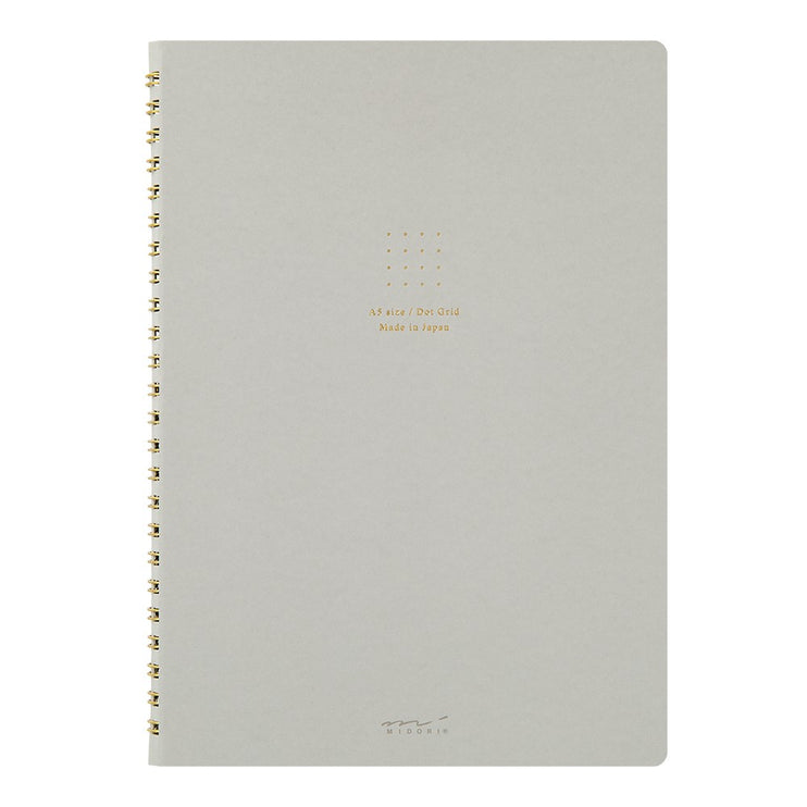 Cuaderno Soft Color Ring - Puntos - Gris