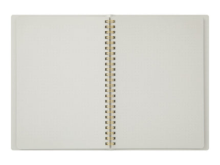 Cuaderno Soft Color Ring - Puntos - Gris