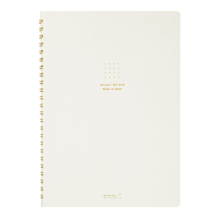 Cuaderno Soft Color Ring - Puntos - Blanco