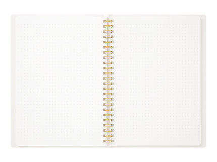 Cuaderno Soft Color Ring - Puntos - Blanco