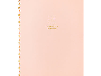 Cuaderno Soft Color Ring - Puntos - Rosado