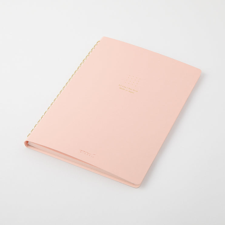 Cuaderno Soft Color Ring - Puntos - Rosado