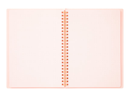 Cuaderno Soft Color Ring - Puntos - Rosado