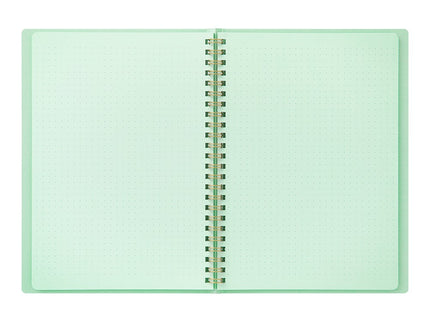 Cuaderno Soft Color Ring - Puntos - Menta