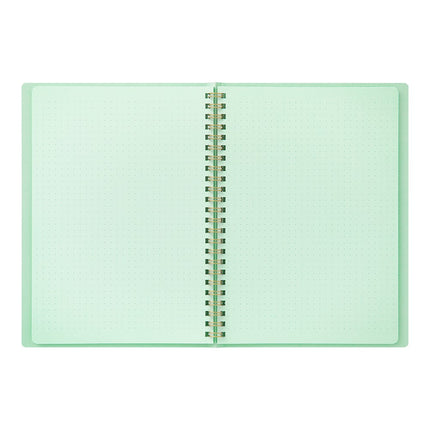 Cuaderno Soft Color Ring - Puntos - Menta