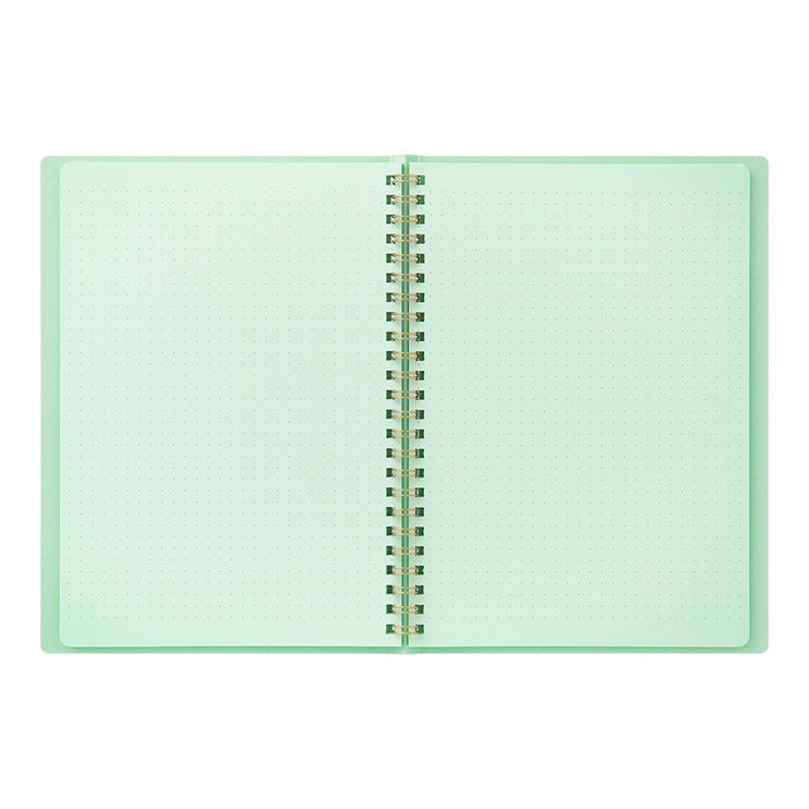 Cuaderno Soft Color Ring - Puntos - Menta