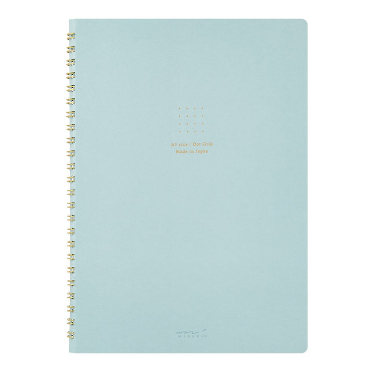 Cuaderno Soft Color Ring - Puntos - Celeste