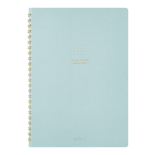 Cuaderno Soft Color Ring - Puntos - Celeste