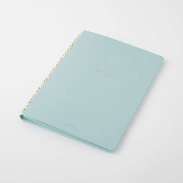 Cuaderno Soft Color Ring - Puntos - Celeste