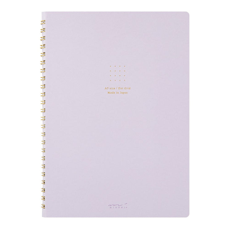 Cuaderno Soft Color Ring - Puntos - Lila