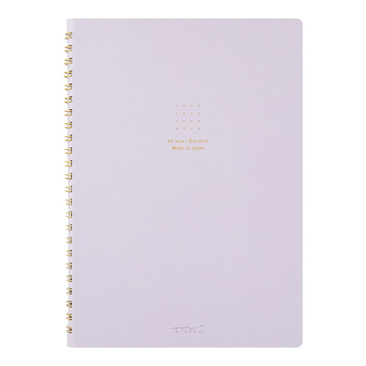 Cuaderno Soft Color Ring - Puntos - Lila