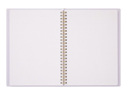 Cuaderno Soft Color Ring - Puntos - Lila