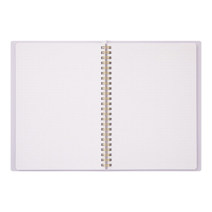 Cuaderno Soft Color Ring - Puntos - Lila