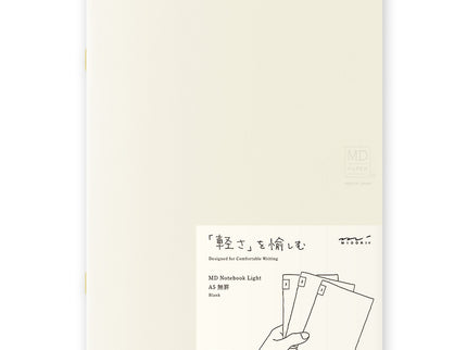 MD Notebook A5 Light - En Blanco - 3 piezas