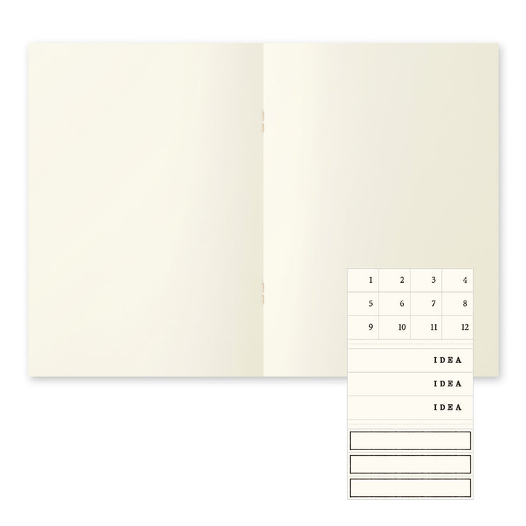 MD Notebook A5 light - En Blanco - 3 piezas