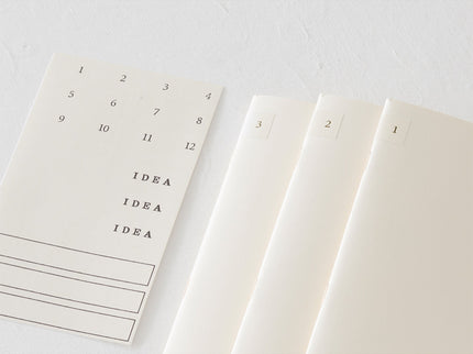 MD Notebook A5 Light - En Blanco - 3 piezas