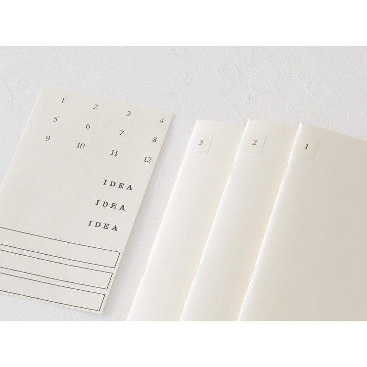 MD Notebook A5 light - En Blanco - 3 piezas