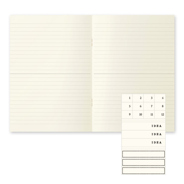 MD Notebook A5 light - Líneas - 3 piezas