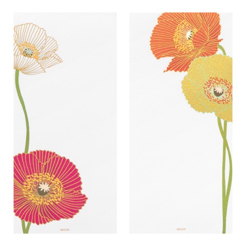 Bloc de papel - Silk-Printing - Poppy (Slim)