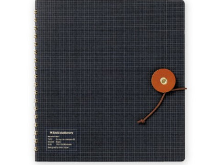 String-tie notebook - Black
