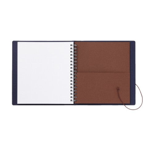 String-tie notebook - Black