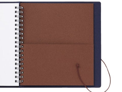 String-tie notebook - Black