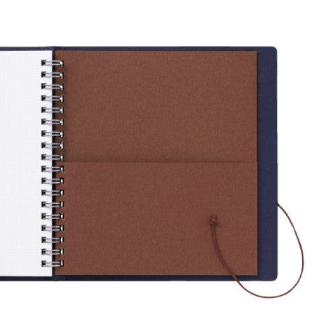 String-tie notebook - Black