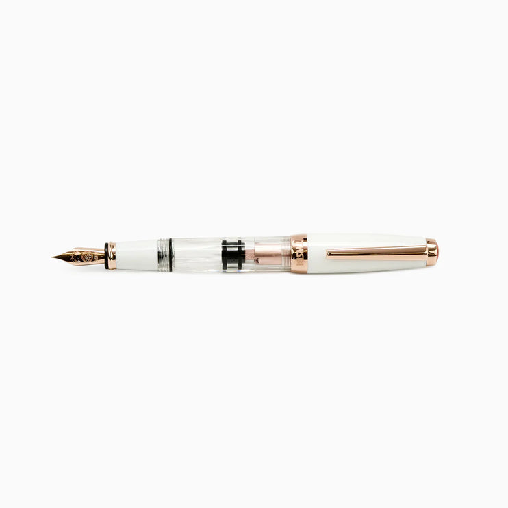 Pluma Fuente Diamond Mini - White Rose Gold II